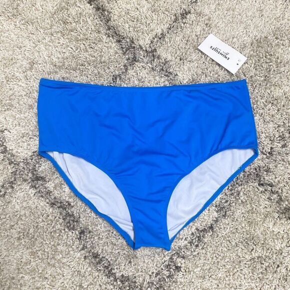 Swimsuits For All Blue Bikini Bottom Size 20 NWT - Picture 2 of 5
